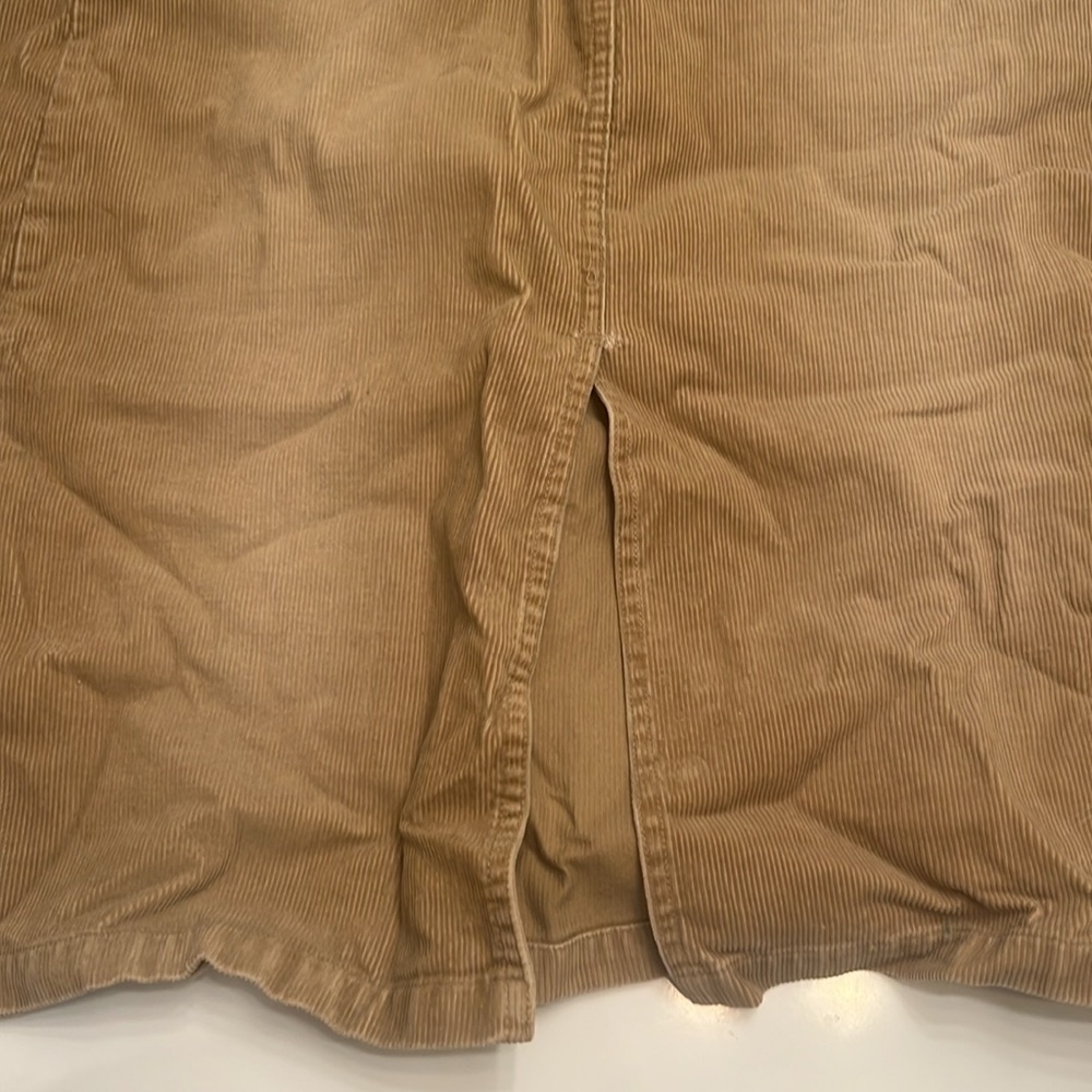 🏴󠁧󠁢󠁥󠁮󠁧󠁿 Warehouse of London CORDUROY SKIRT with front slit. Vintage 1999 Size 6 - Picture 6 of 11